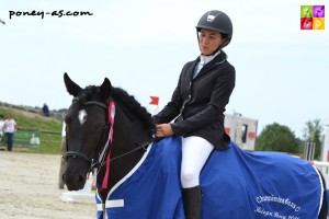 Requiem en Lou Mineur (Pfs, par Amir de la Rochère, et Volta V, Po par Malik de Tyv, Nf), champion des 6 ans C / Pauline Parent - ph. Pauline Bernuchon