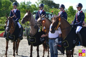 Alban, Mélissa, Camille et Quentin, médaillés de bronze par équipes - ph. Pauline Bernuchon