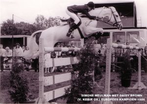 Simone Meulman et Daisy Brown aux championnats d'Europe de San Remo en 1986 - ph. coll. vd Laar