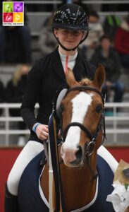 Gaétane Orhant et l'étalon Champagne d'Ar Cus – ph. Poney As