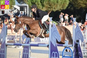 Habanera du Loir, sacrée championne de France des 5 ans D sous la selle d’Emmanuelle Carpentier - ph. Poney As