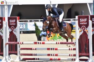 Jogry d'Odival remporte la finale des 4 ans C associé à Marjolaine Hess – ph. Poney As