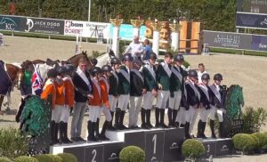 L'équipe d'Irlande remporte la finale des Coupes des nations à à Opglabbeek - ph. Horse Sport Ireland