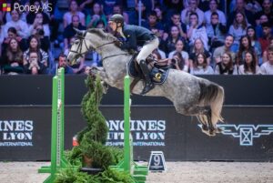 En photo, Jack CONLON GATEAU et SAMBA VAN DE GROENHEUVEL, 5e du Grand Prix du CSI PJT de Lyon l'an passé, soit la meilleure performance française - ph. Marine Delie